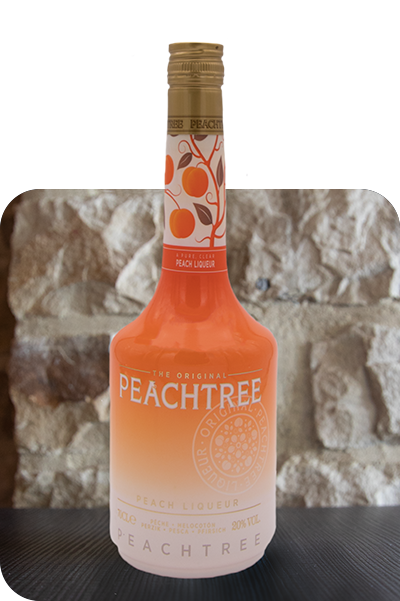 Picture of the decorated Peachtree bottle