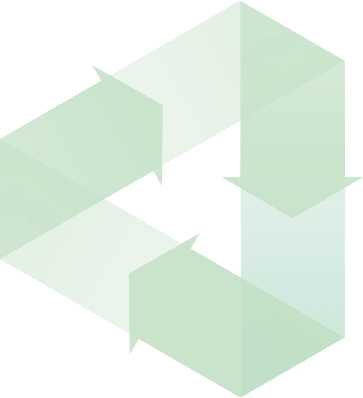 Grünes Recycling-Symbol – Hinweis auf recyclingfähige Verpackungsbewertung