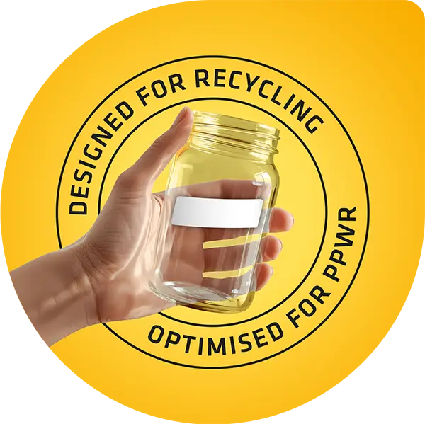 Recycling-Aufkleber
